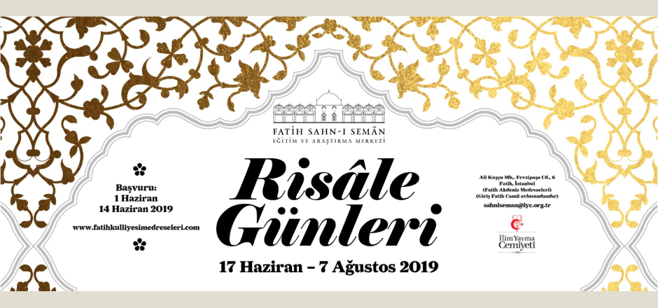 Risale Günleri 17 Haziran - 7 Ağustos resim